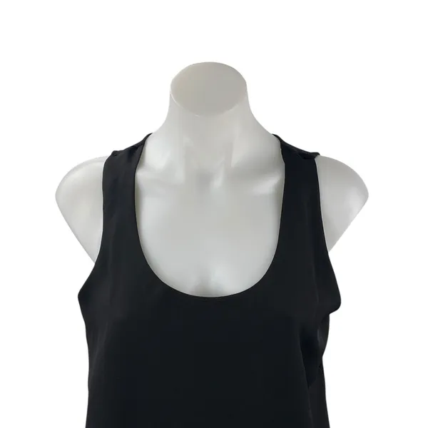 Ann Taylor Women's Black Sleeveless Scoop Neck Basic Cami Camisole Tank Top Sz M - Image 2
