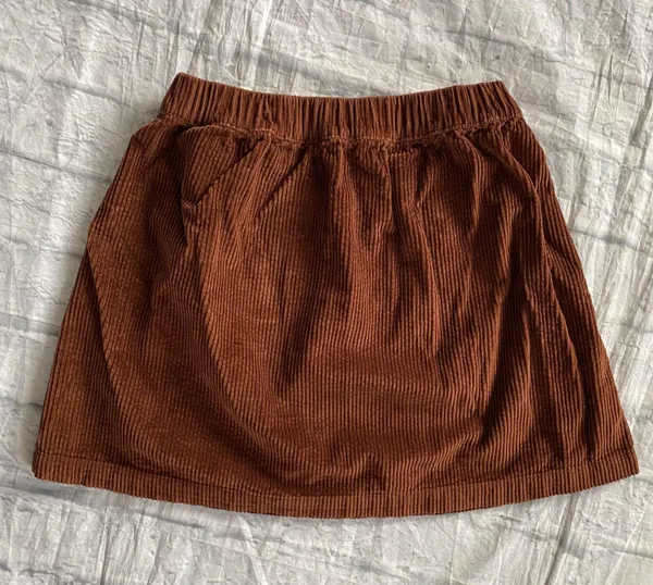 American Eagle women S pull on corduroy mini skirt brown - Image 6