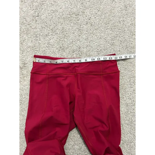 Lululemon Tight Stuff Tight II Reflective Luxtreme Size 8 Ruby Red RUBR‎ 05014 - Image 5