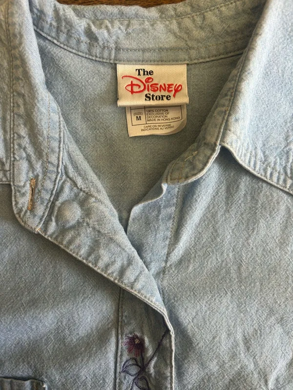 Vintage Winnie the Pooh Denim Vest Disney Embroidered - Image 3
