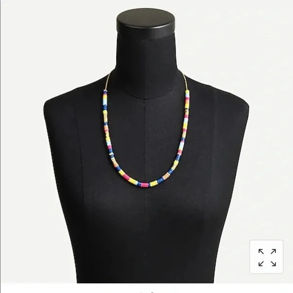 NWT J CREW ZIGZAG BEADED NECKLACE - Image 2