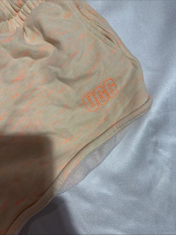 UGG Peach-Orange Tie-Dye Athletic Lounge Shorts - Image 2