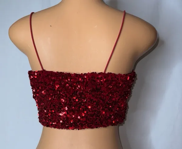 Akira Red sequin tank top - Image 3