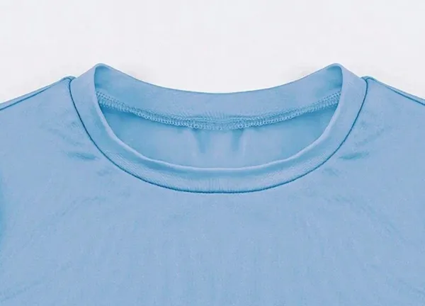 Forever 21 Baby Blue Solid Crop Top - Image 5