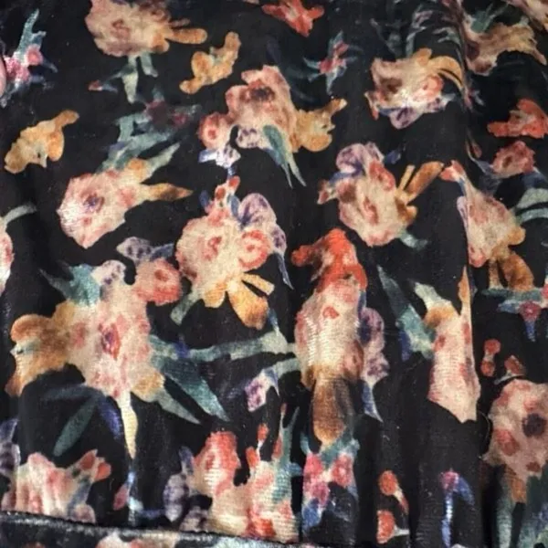 NWT Natural Life Bella Velvet Floral Maxi Dress Tiered Boho‎ Size Medium NEW - Image 10
