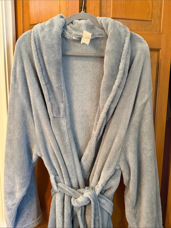 🤗🤗🤗3 for 12$🤗🤗🤗Slouchy Short Robe for Women - Light Gray - Image 2
