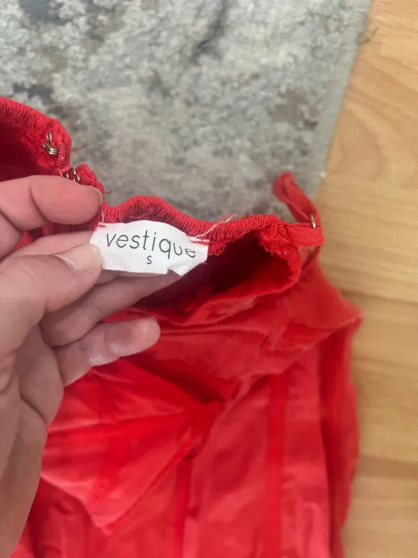 Vestique red Maxi Dress - Image 5