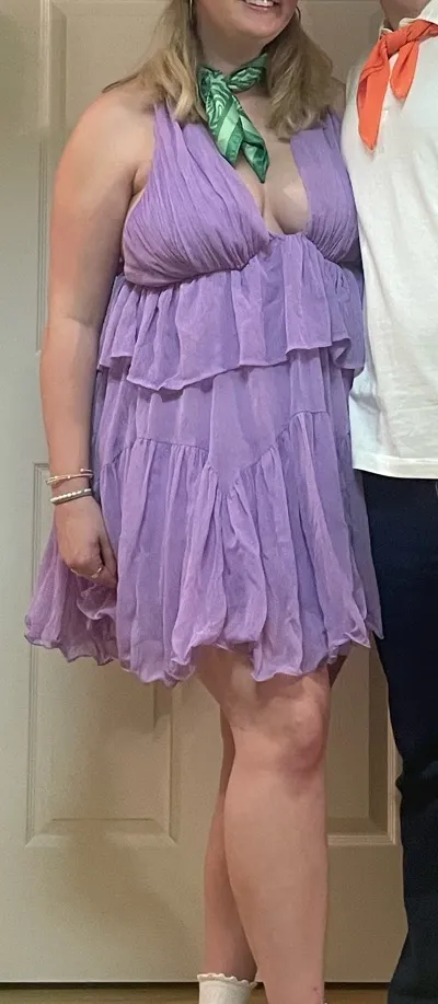 ASOS Design Purple Mini Dress - Image 4