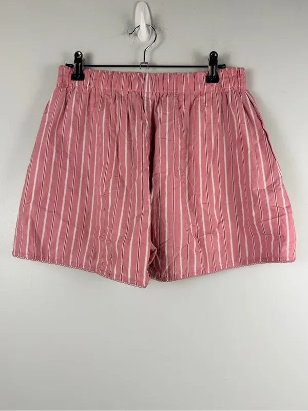 Parke Frill Stripe Boxer Shorts Dark Pink Stripe size medium - Image 3