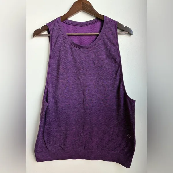 Lululemon Purple Swiftly Relaxed Muscle Tank Top Size Est. 12‎ - Image 4