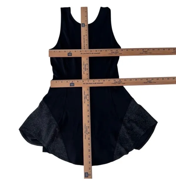 Lululemon Serene Stride Dress Skort Black Sz 6 Tennis Pickleball Run Reflective - Image 12