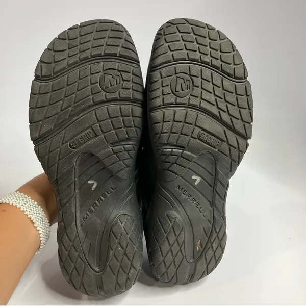 Merrell‎ black leather Mocs size 6 - Image 6
