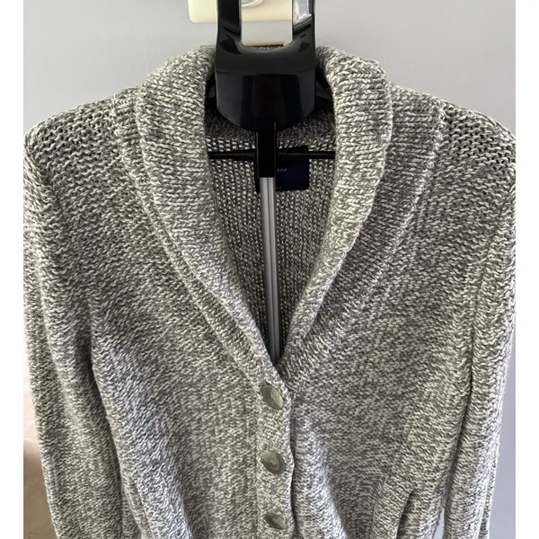 AE American Eagle Women's‎ Wool Rabbit Hair Gray Cardigan Sweater Size XL - Image 2