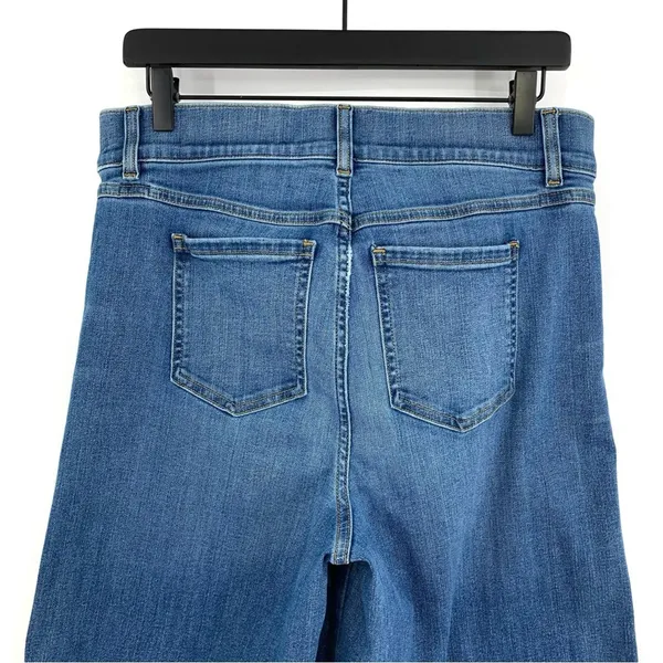 SPANX Seamed Front Wide Leg Jeans Vintage Indigo L - Image 9