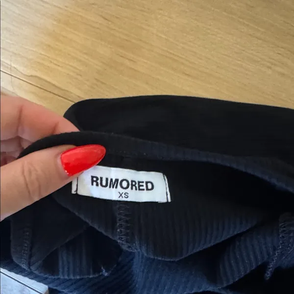 RUMORED Black MIDI Dress Size XS - Image 3