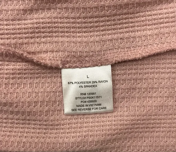 👚 Pink Rose Short Sleeve Waffle Knit Top w/ Pocket - Image 8