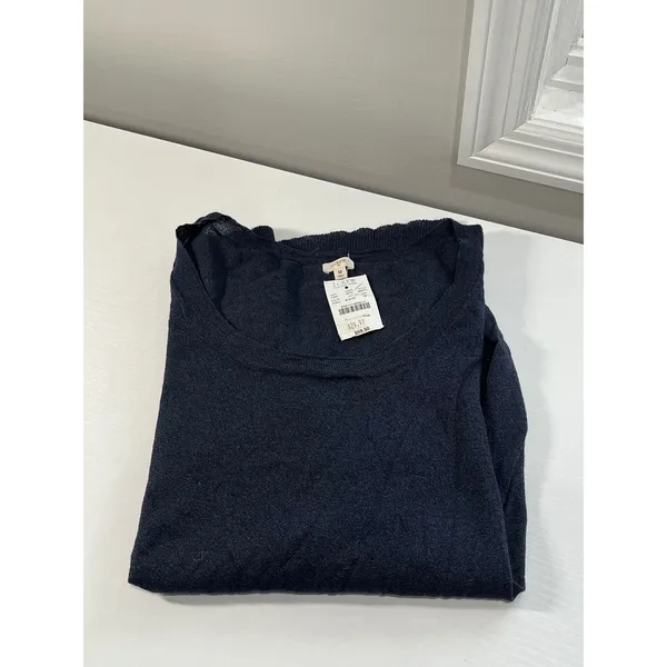 New w tags J Crew Factory Stone Blue Knit Sweater with Pockets Size M‎ - Image 7