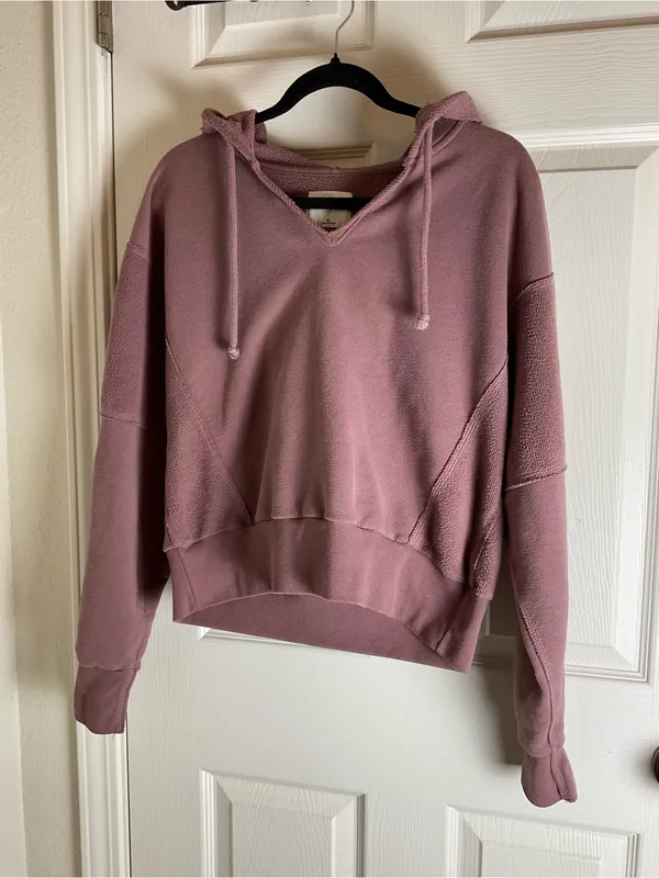 Abercrombie & Fitch "Soft A&F Hoodie - Mauve/Dusty Rose - Size Medium - Image 2