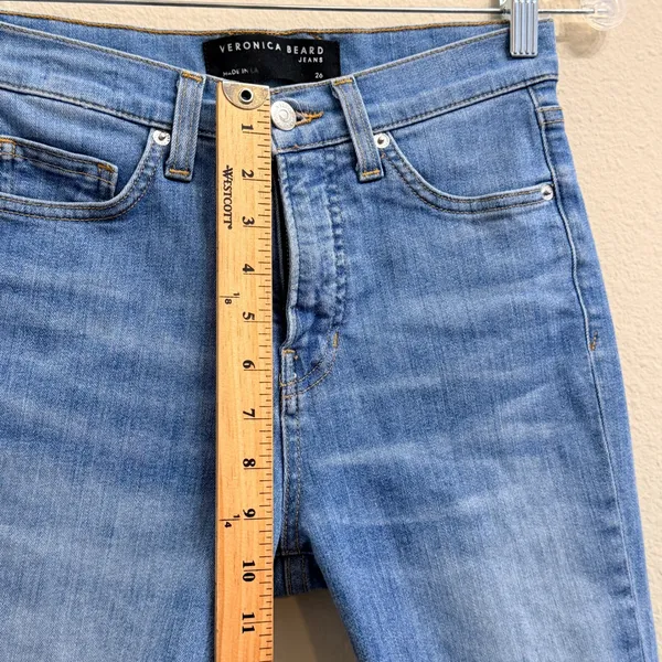 Veronica Beard Carly Kick Flare High Rise Jeans Womens Size 26‎ Lakeshore Wash - Image 11