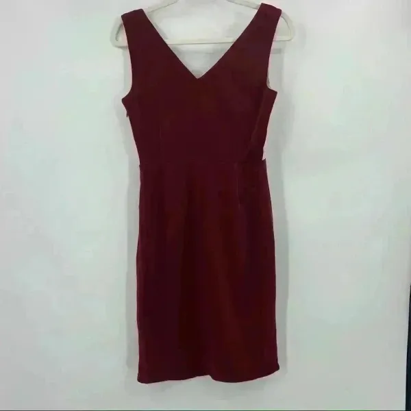 Marc‎ Angelo Maroon/Beige Dress Size 8 Red - Image 8