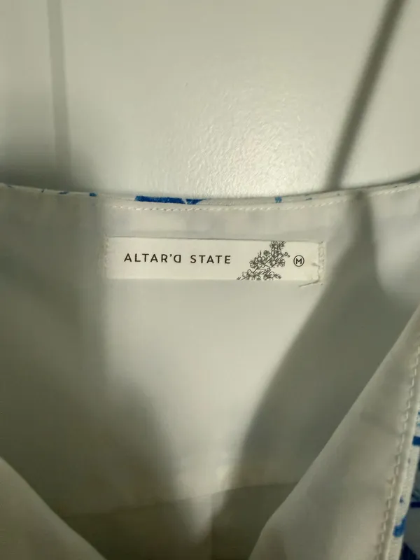 Altar'd State Dress Mini Blue - Image 3