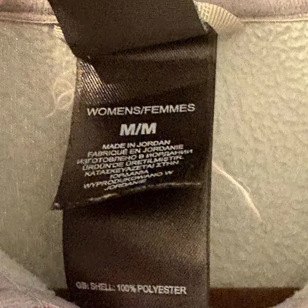 The North Face Women's Light Gray Fleece with Pink Zipper - Image 6