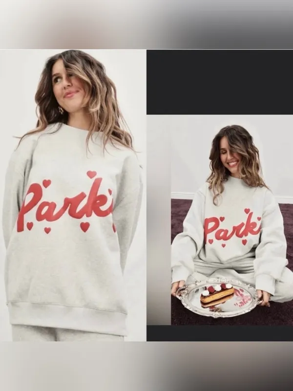 Parke Sweetheart Valentine’s Day Mockneck Sweatshirt Size Small - Image 2