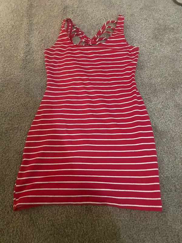 Summer mini dress Red Size L - Image 3