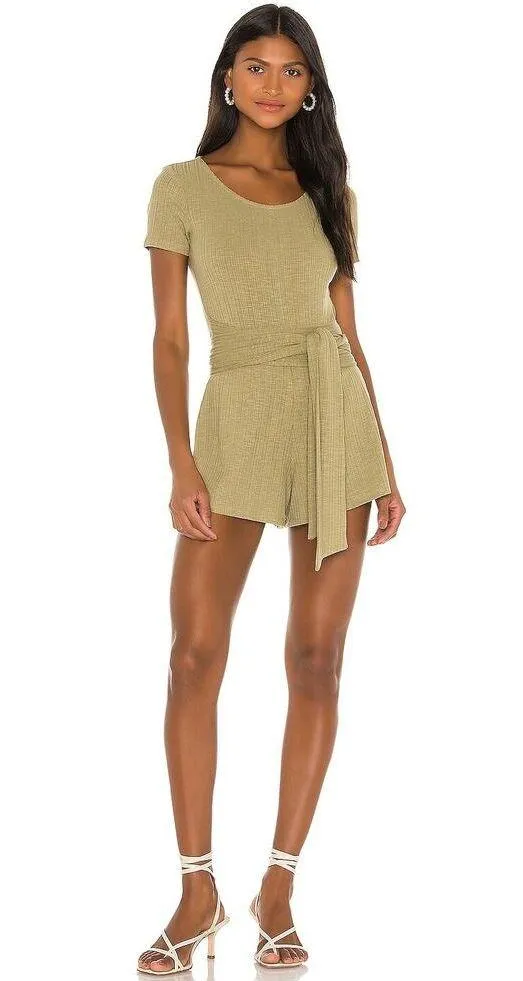 Privacy Please Madison Romper - Olive Green - XS - Image 10