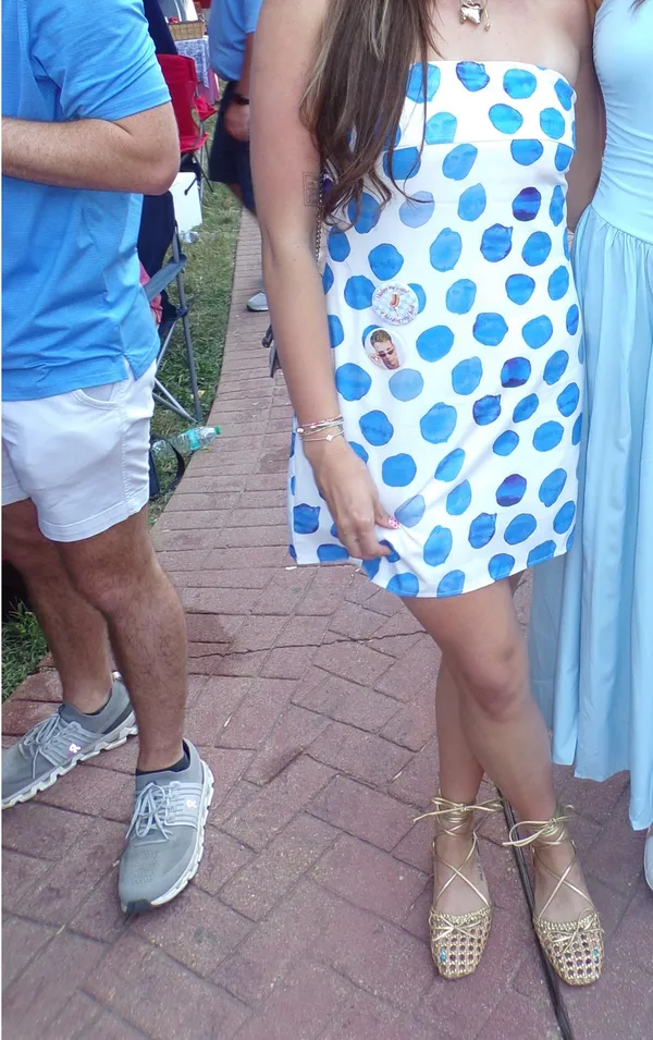 Boutique Dress Blue Size 6 - Image 2