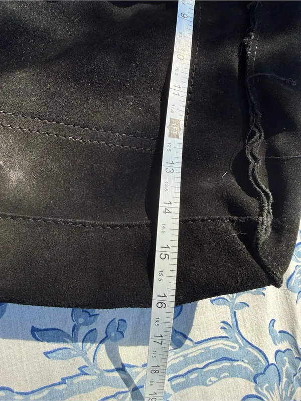 MNG Mango Black Tote Handbag Tassel Lined Inner Pockets purse pocketbook - Image 13