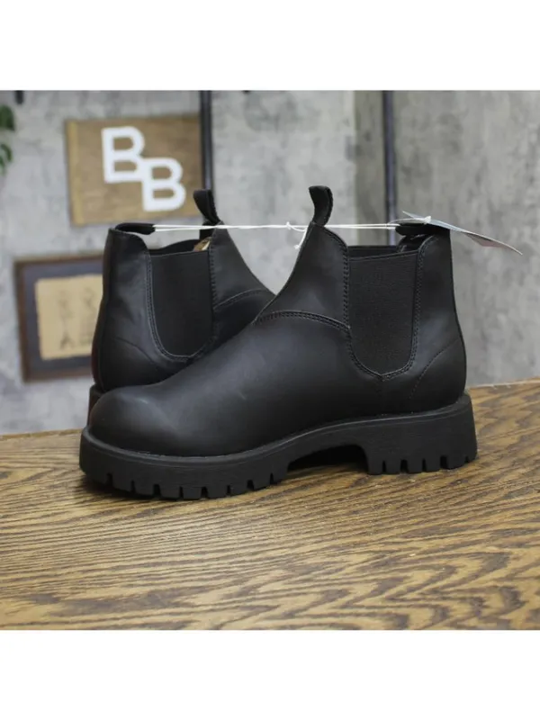 Universal Thread Womens Zora Boots Faux Leather Chelsea 94637403 Black 8M - Image 7