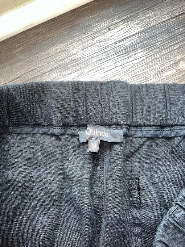 Quince Black Linen Pants  - Image 2