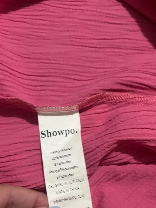 SHOWPO Celestia Dress in Bright Pink - Image 6