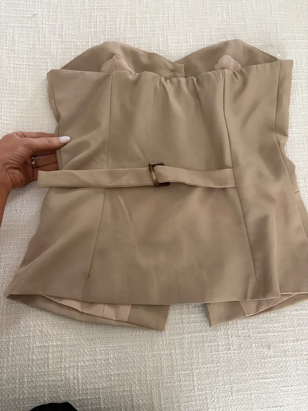 Illa Illa Strapless button down top - Image 2
