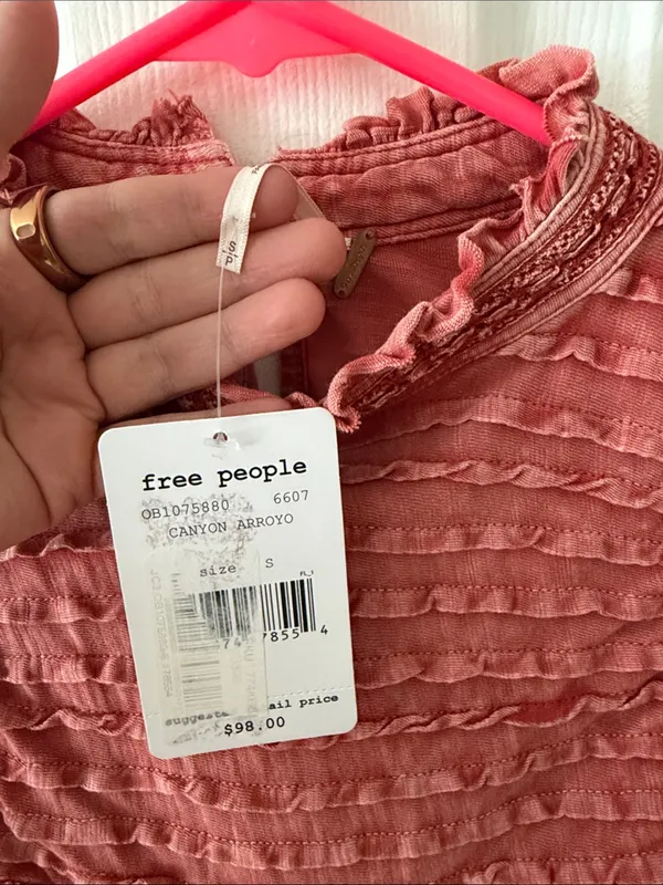Free People 100% cotton La Femme Tee - Image 5