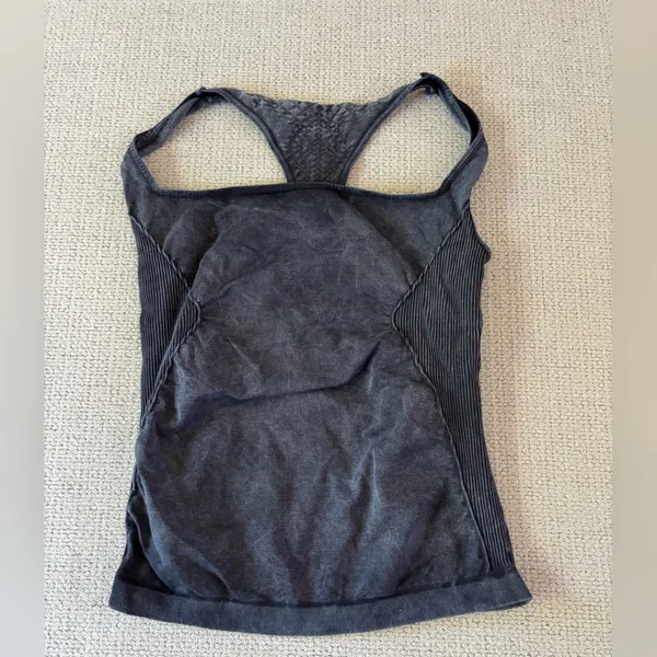 Free People Good Karma Long Tank in Washed Black M/L - Image 5