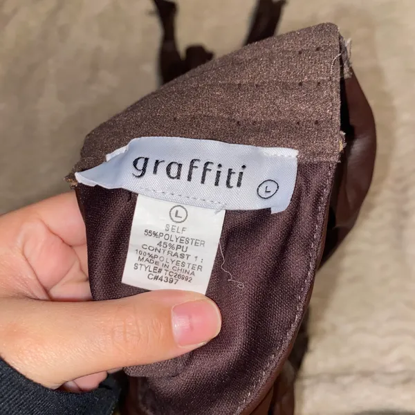 Leather Halter Brown Size L - Image 3