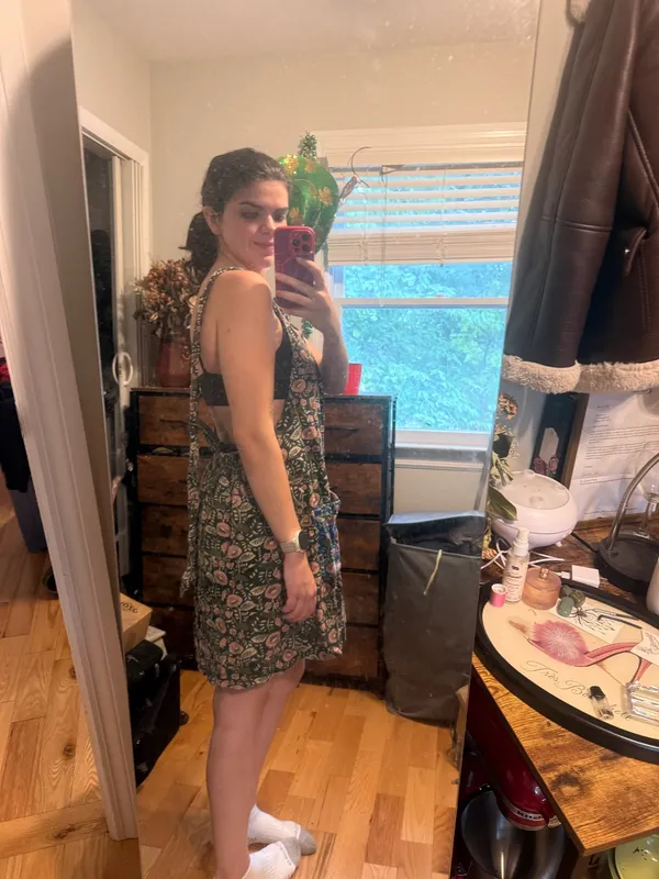 Natural life adjustable floral dress - Image 3