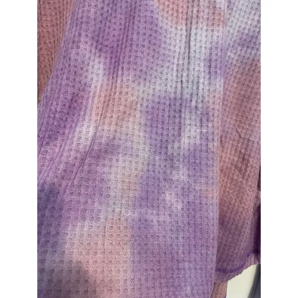 Wild Fable Top Waffle Knit Tie-Dye‎ Purple Raglan Sleeve M NWT Soft Girl Grunge - Image 4