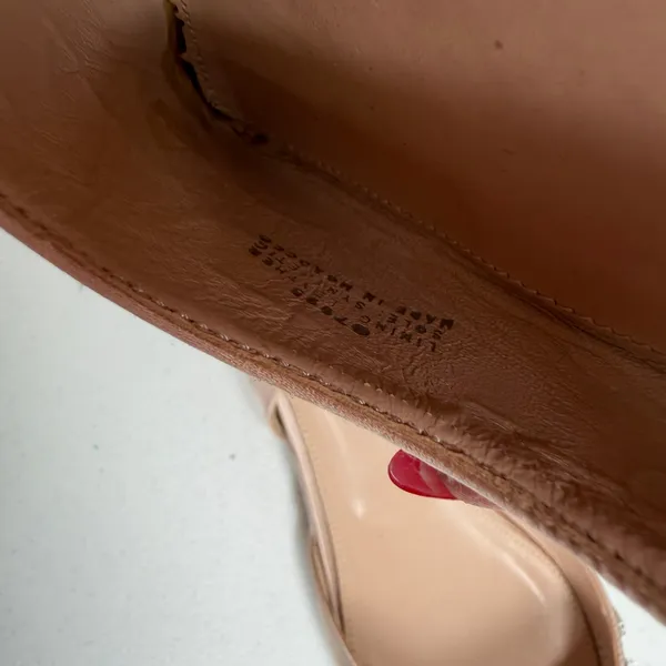 J.Crew 8.5 Blossom Slingback Flats Satin Rose Gold Crystal Embellished Shoes - Image 9
