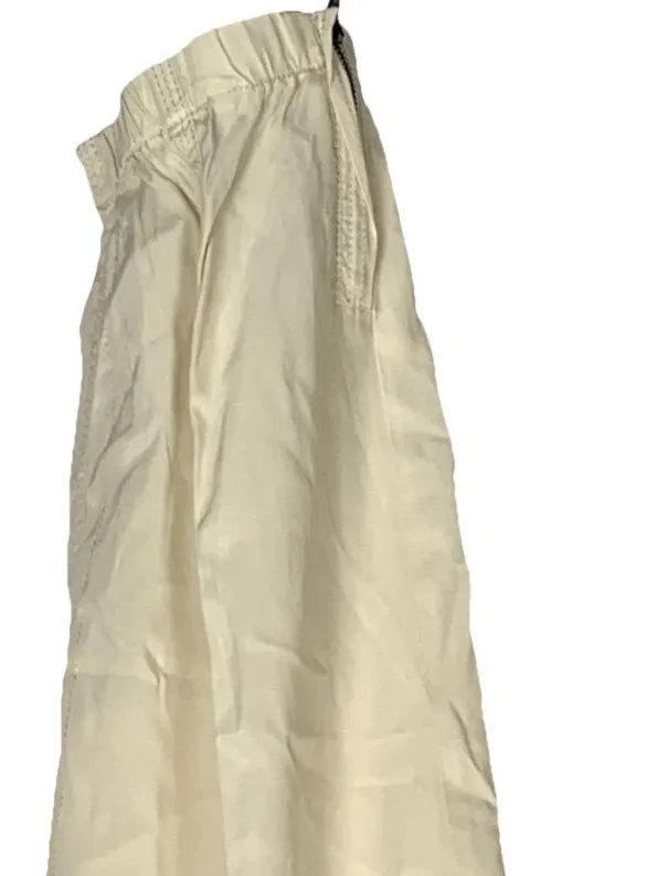 Marrakech Silky Jogger Pants Large Cream Lightweight Relaxed Pull On - Image 4