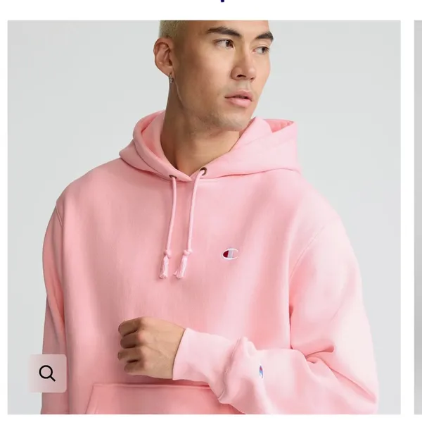 Champion Light Pink Reverse Weave Hoodie - Image 4