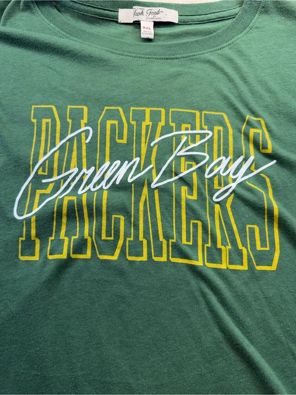 Green Bay Packers Junk Food Women’s Muscle Tank XXL NWT - Image 3