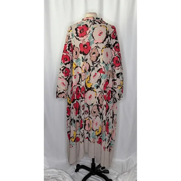 Anthropologie SPARROW Flora Exemplar Long Duster Cardigan‎ Sweater Linen Medium - Image 8