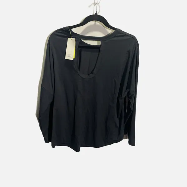 All in Motion CYA Long Sleeve Open‎ Back Activewear Top Black XL 214 12 0851 - Image 3