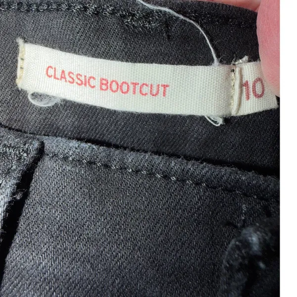 Levis Classic Bootcut Jeans Womens 10S Black W30 L30 Mid Rise 39252-0017 - Image 3