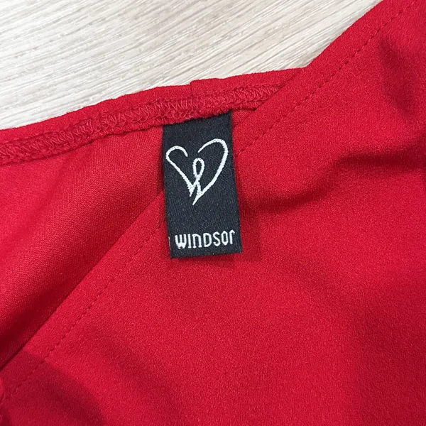 Windsor Red Asymmetrical Slip Dress #399 - Image 3