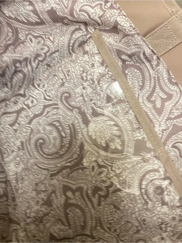 Bella Russo Beige Tote Bag Purse Beige Faux Leather 22”W x 12”H x 4” Deep Feet - Image 11