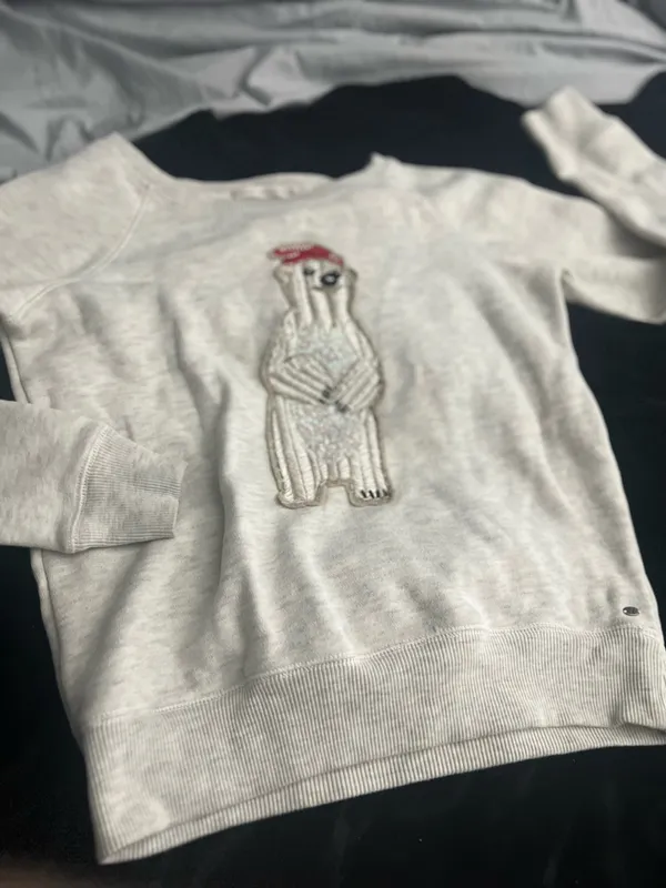 Embroidered American Eagle Christmas Sweater - Image 2